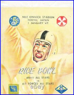 1/1/ 1949 Rice Bowl football program Army vs Air force Tokyo Japan