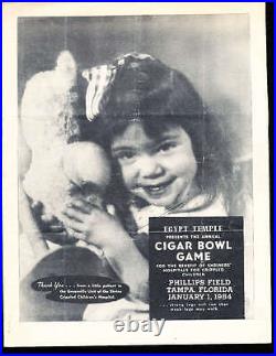 1/1 1954 Cigar Bowl Game Missouri Valley vs Wisconsin State Football Program