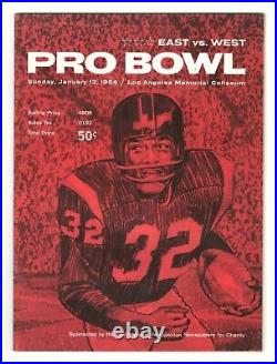 1/12/1964 Pro Bowl Football Program East vs West