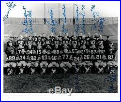 10 Player signatures on a Team Photo of the 1967 Green Bay Packers Super Bowl II