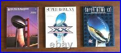 (10) Super Bowl Official Game Programs from 1982 to 1991 Collector's Grade
