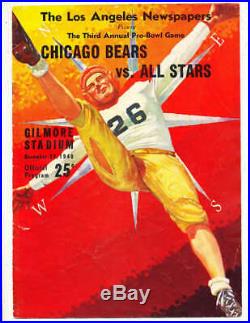 12/29 1940 chicago Bears Vs All stars pro bowl football program Los Angeles