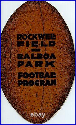1918 Rockwell Field v Balboa Park Rose Bowl Playoffs Football Game Program