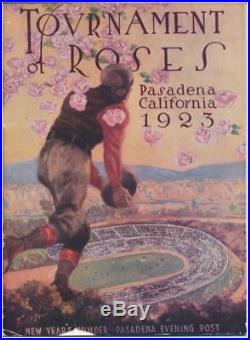 1923 Rose Bowl Penn State vs USC Program Tournament of Roses Program Scarce