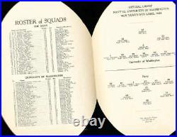 1924 Rose Bowl Football Program Navy vs Washington