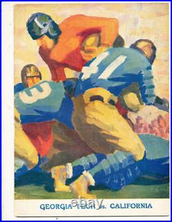 1929 Rose Bowl Football Program Georgia Tech vs California