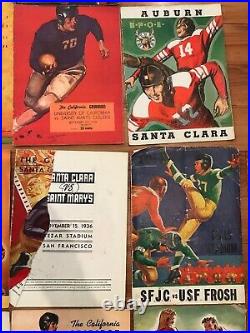 1930s College Football Game Programs Lot Of 33! Gridiron Goal Post Rose Bowl