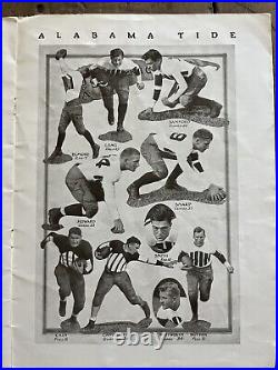 1931HistoricRose Bowl Alabama vs Washington St. Football program + Ticket/Ex+