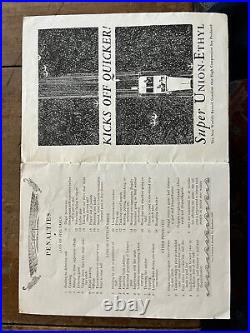 1931HistoricRose Bowl Alabama vs Washington St. Football program + Ticket/Ex+