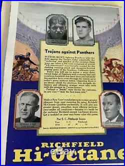 1933 ROSE BOWL PROGRAM USC TROJANS PITT PANTHERS College Football