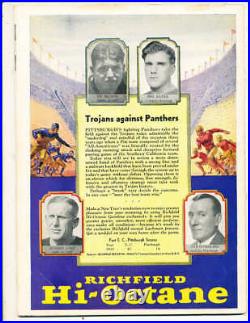 1933 Rose Bowl Football Program Pittsburgh vs USC
