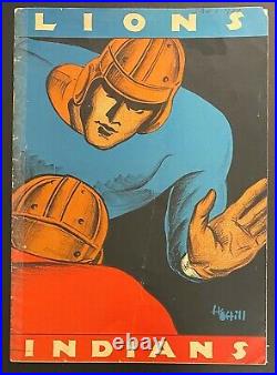 1934 Columbia Lions vs Stanford Indians Rose Bowl Football Program-Ernie Nevers