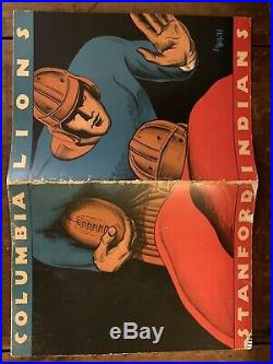 1934 Rose Bowl Columbia vs Stanford football program/ERNIE NEVERS/LOU LITTLE