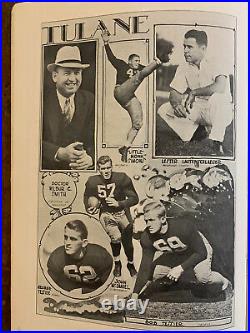 1935 Sugar Bowl 1st Ever INAUGURAL Temple v Tulane Football Program/POPWARNER