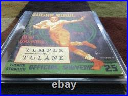 1935 Temple Tulane Sugar Bowl College Football Game Program Owls 1st Sb Ever