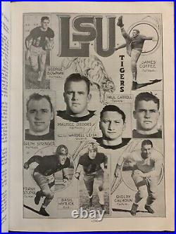 1936 Sugar Bowl LSU vs TCU football program/2nd Annual/SAMMY BAUGH/G. TINSLEY