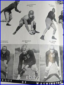 1937 Pittsburgh Panthers PITT VS WASHINGTON HUSKIES ROSE BOWL Football Program