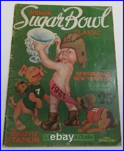 1937 Sugar Bowl Program LSU Tigers v Santa Clara Ex 68554