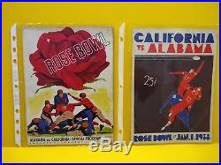 1938 ALABAMA Crimson Tide Vs CALIFORNIA Golden Bears ROSE BOWL FOOTBALL PROGRAM
