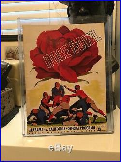 1938 Alabama vs California Rose Bowl Football Program. Great Condition