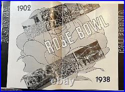 1938 College Football Rose Bowl Program Alabama Vs. CAL Very Rare