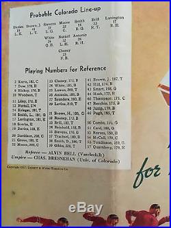 1938 Historic 2nd Cotton Bowl Colorado vs Rice Football Program/WHIZZERWHITE