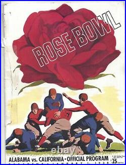 1938 Rose Bowl football program, Alabama Crimson Tide California Bears FAIR tape