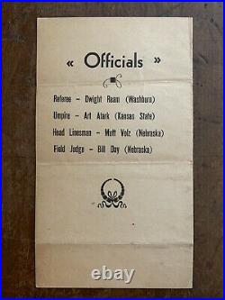 1938 rareOKLAHOMA vs MISSOURI football program/P. CHRISTMAN/OU to ORANGE BOWL