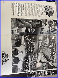 1938 vintage college football program Rose Bowl Alabama vs California