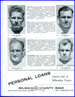 1939 NFL Championship Game Program Giants v Packers 12/10 Dairy Bowl Ex/MT