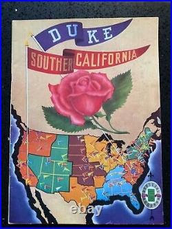 1939 USC vs Duke Rose Bowl Football Program