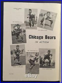 1940 3rd Annual Pro-Bowl Game Chicago Bears vs All-Stars football program/HUTSON