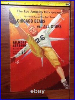 1940 Chicago Bears vs All Stars Pro-Bowl Game NFL Football Program