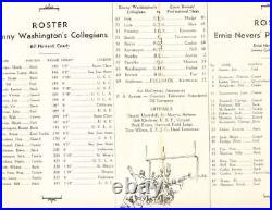 1940 Golden Gate Bowl Kenny Washington vs Ernie Nevers' pro football program b1