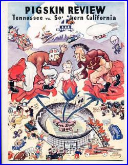 1940 Rose Bowl Football Program USC vs Tennessee & music a1