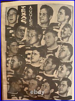 1940 Sugar Bowl Texas A&M-Tulane Football Program/AGS WIN 1st Natl CHAMPIONSHIP