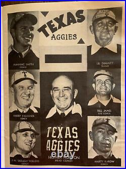 1940 Sugar Bowl Texas A&M-Tulane Football Program/AGS WIN 1st Natl CHAMPIONSHIP