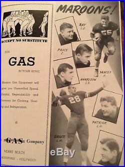 1941 7th Orange Bowl Football Program & Stub Mississippi State VS Georgetown