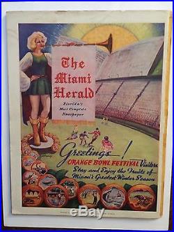 1941 Orange Bowl Mississippi St v Georgetown Football Program/AL BLOZIS/B. ELROD
