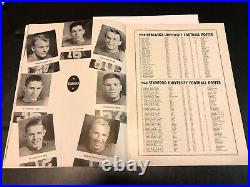 1941 Rose Bowl Football Program Stanford Indians Vs Nebraska Cornhuskers