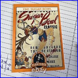 1941 Sugar Bowl Tennessee Vols v Boston College Football Card #255
