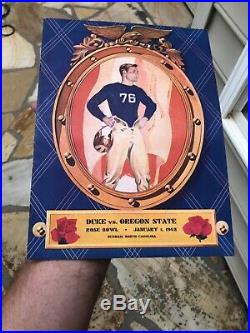 1942 OREGON STATE DUKE ROSE BOWL COLLEGE FOOTBALL GAME PROGRAM Durham Near mint