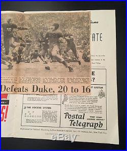 1942 OREGON STATE DUKE ROSE BOWL COLLEGE FOOTBALL GAME PROGRAM Moved 2 Durham NC