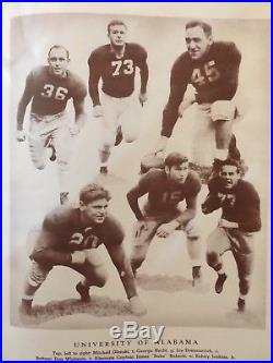 1943 Orange bowl Alabama vs Boston College football program/M. HOLOVAK/F. THOMAS