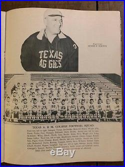 1944 ORANGE BOWL TEXAS A&M vs L. S. U. Football program/STEVE VAN BUREN/H. NORTON