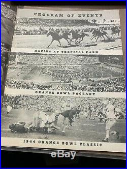 1944 Orange Bowl Football Program LSU vs Texas A&M VERY GOOD