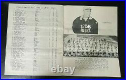 1944 Orange Bowl Program Texas A&M vs LSU Steve Van Buren WWII American Flag