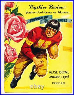 1944 Rose Bowl Football Program USC vs Washington a1