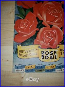 1945 Rose Bowl college football program USC Trojans Tennessee Volunteers, Clean