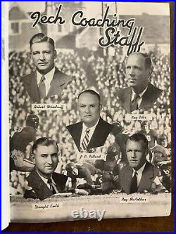 1947 Rare OIL BOWL GEORGIA TECH vs ST. MARYS football program FRANK BROYLES